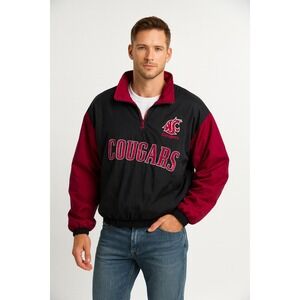 Vintage Washington State Cougars Jacket Mens XL 90s WSU‎ Bomber Pro Player